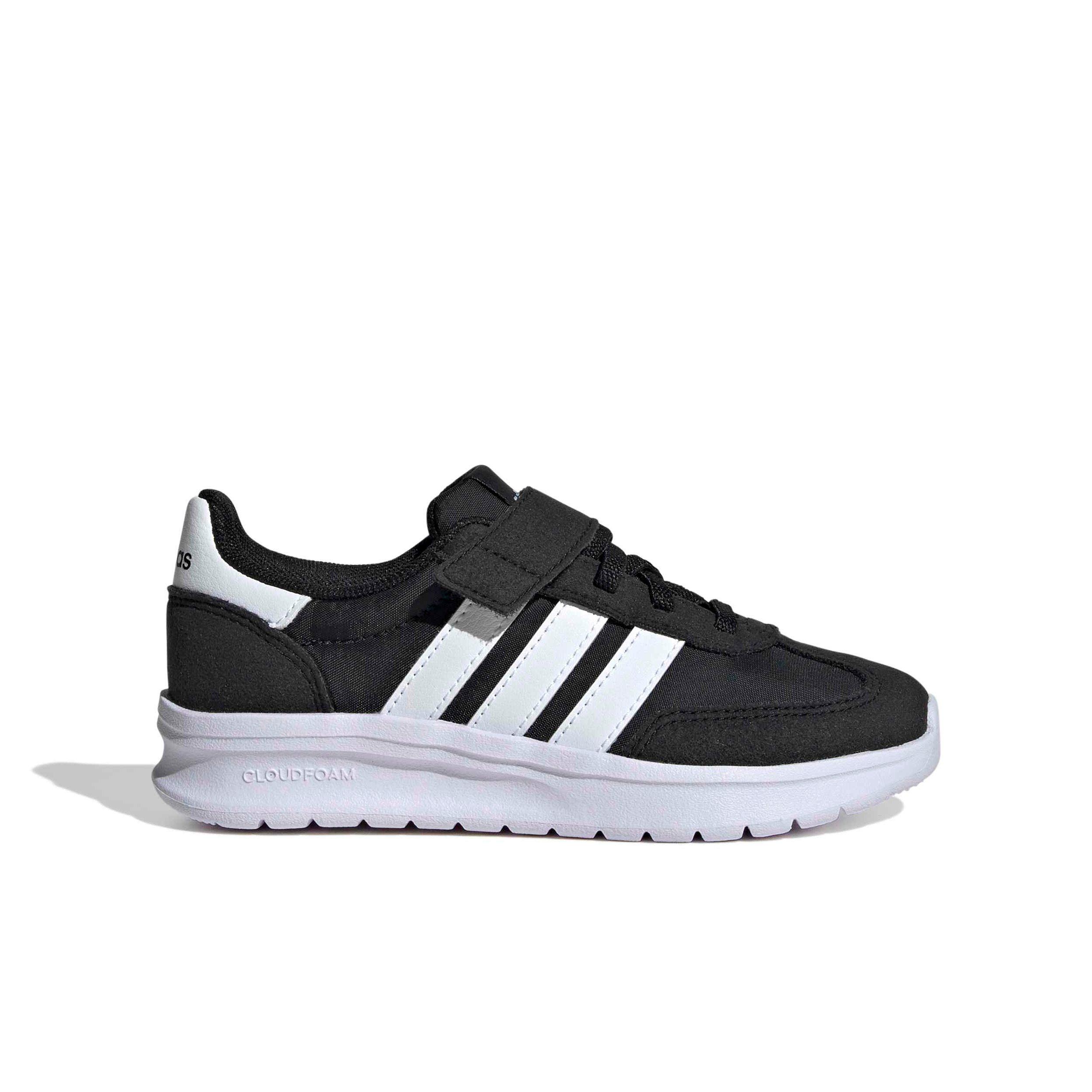 adidas Run 70s 2.0 "Core Black/Ftwr White/Gum 3" Preschool Boys' Shoe - BLACK/WHITE/GUM